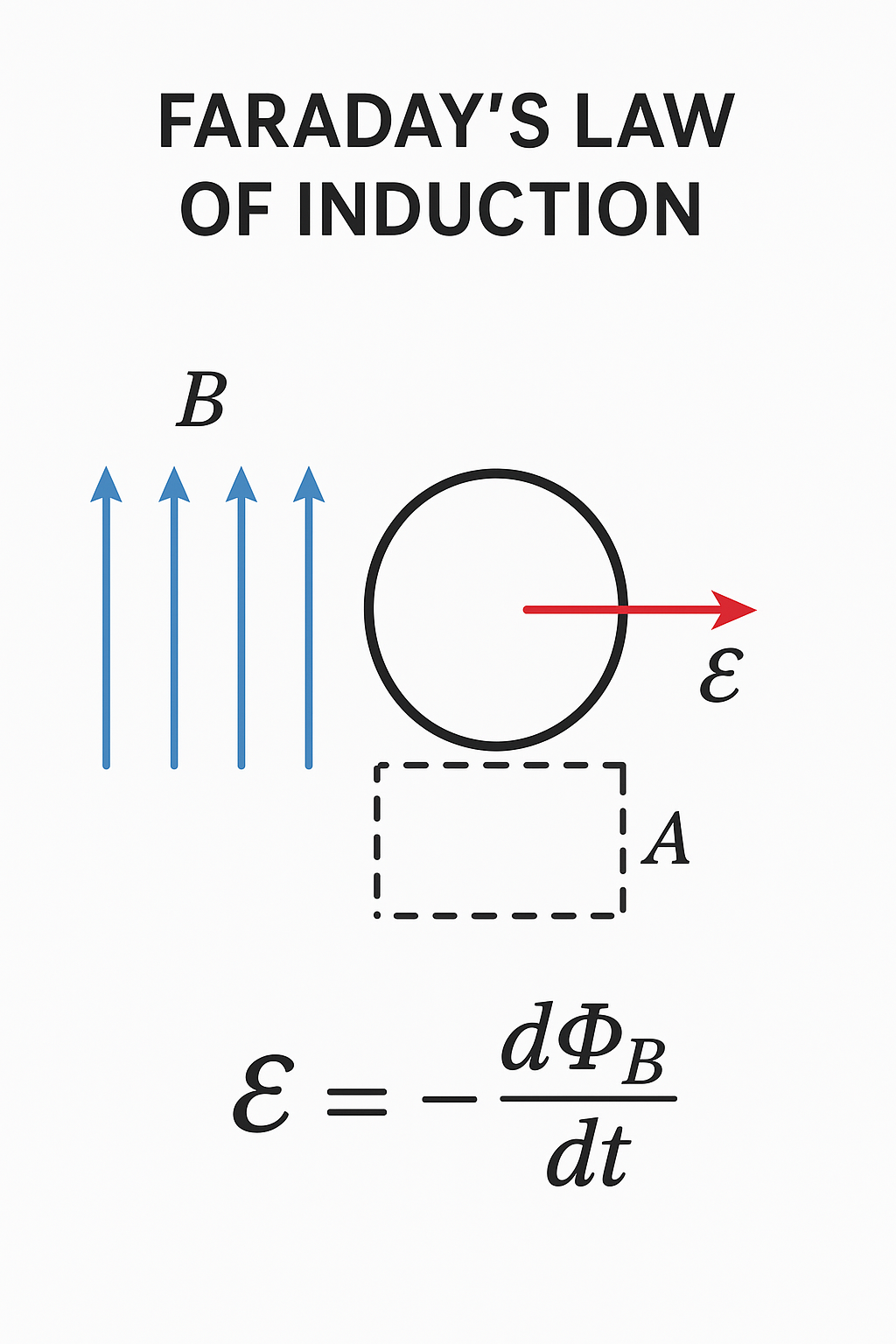 What is Faradays law of induction?